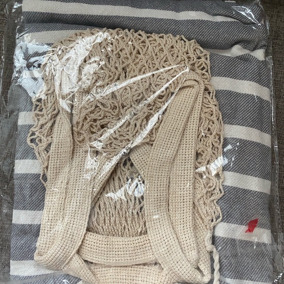 Striped Turkish Beach Towel - Picture 3 of 4